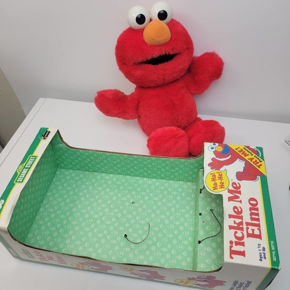 Tickle me elmo doll 1996 vintage w box - Picture 6 of 7